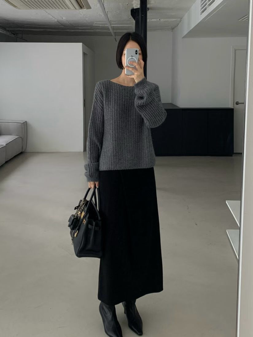 ♡大圓領泡泡袖毛衣♡ (C251167)