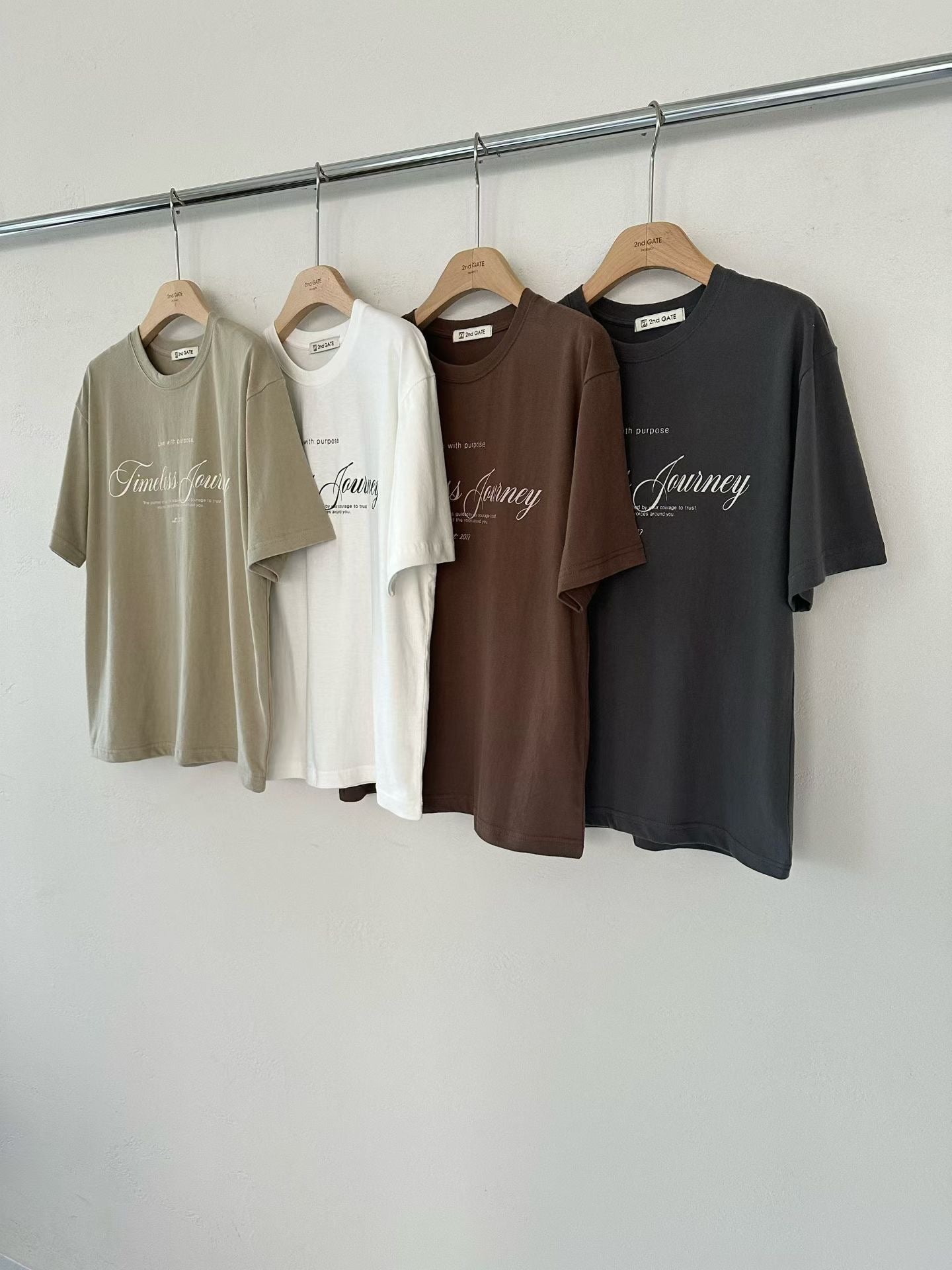 ♡Timeless Journey純棉印花T♡ (C251114)