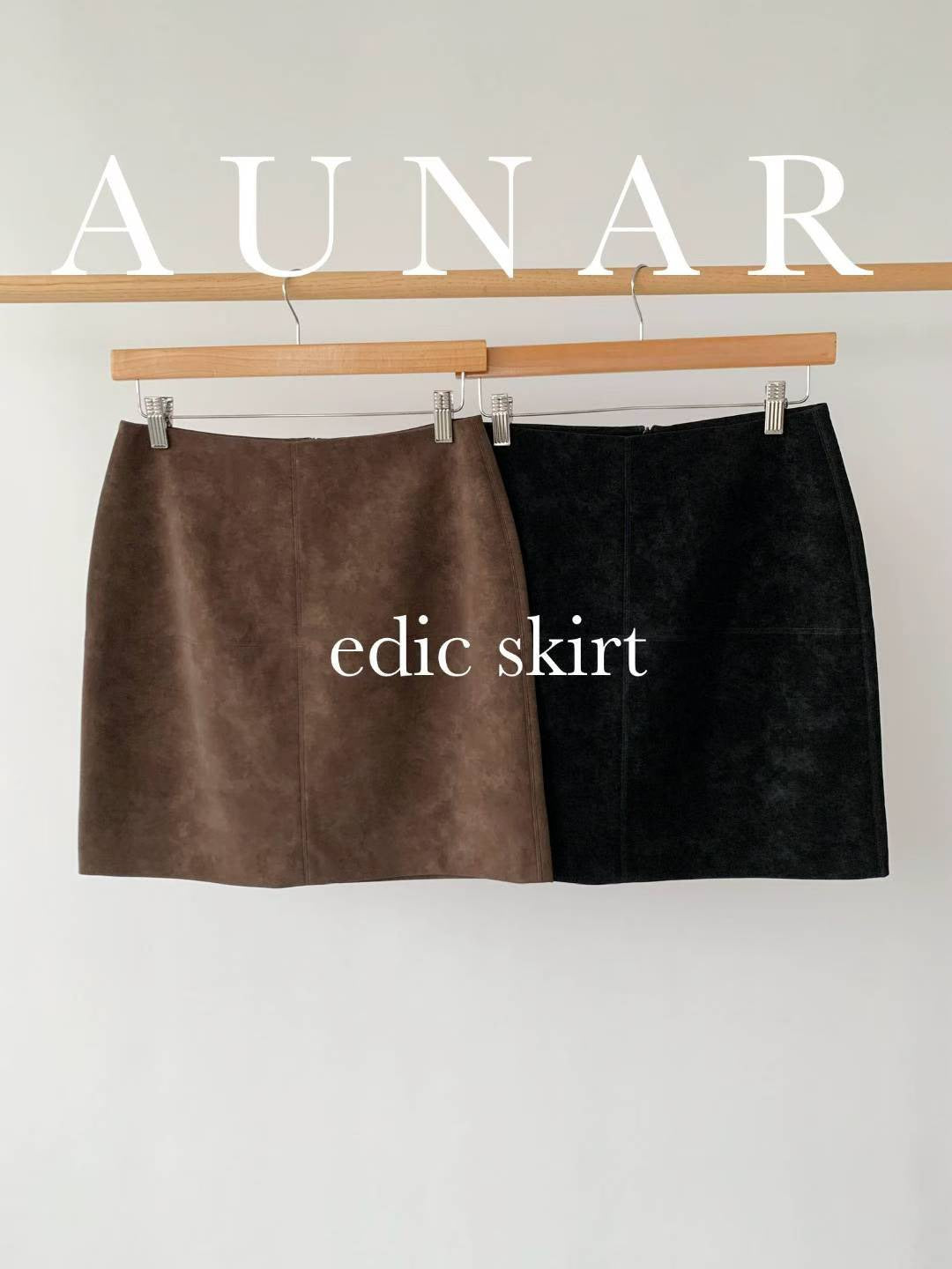 ♡霧感麂絨H線短裙♡ (C251163)