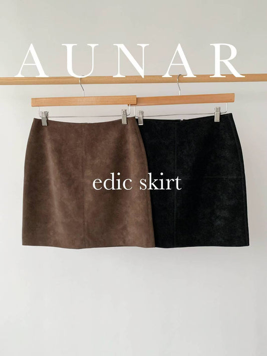 ♡霧感麂絨H線短裙♡ (C251163)