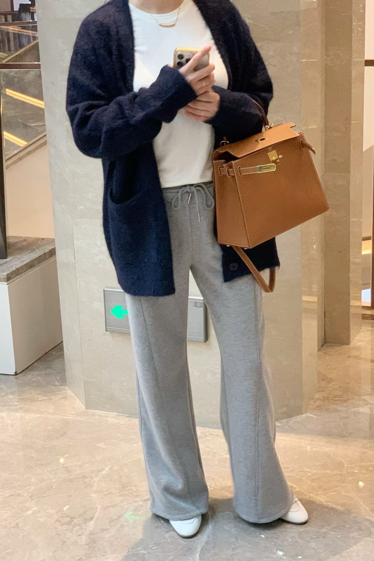 ♡柔暖刷絨修身喇叭褲♡ (C251276)