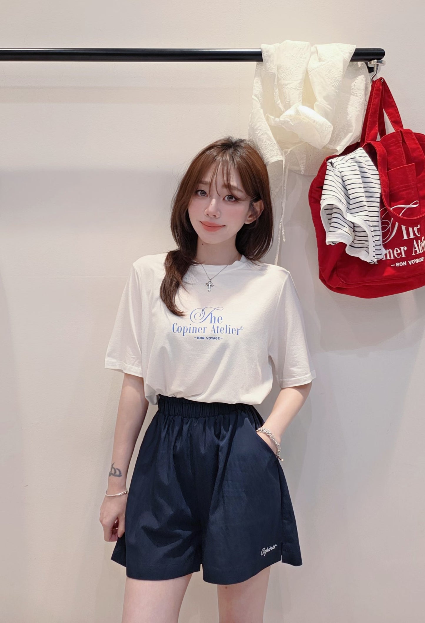 ♡Oni家♡品牌印花莫代爾T (C260703)
