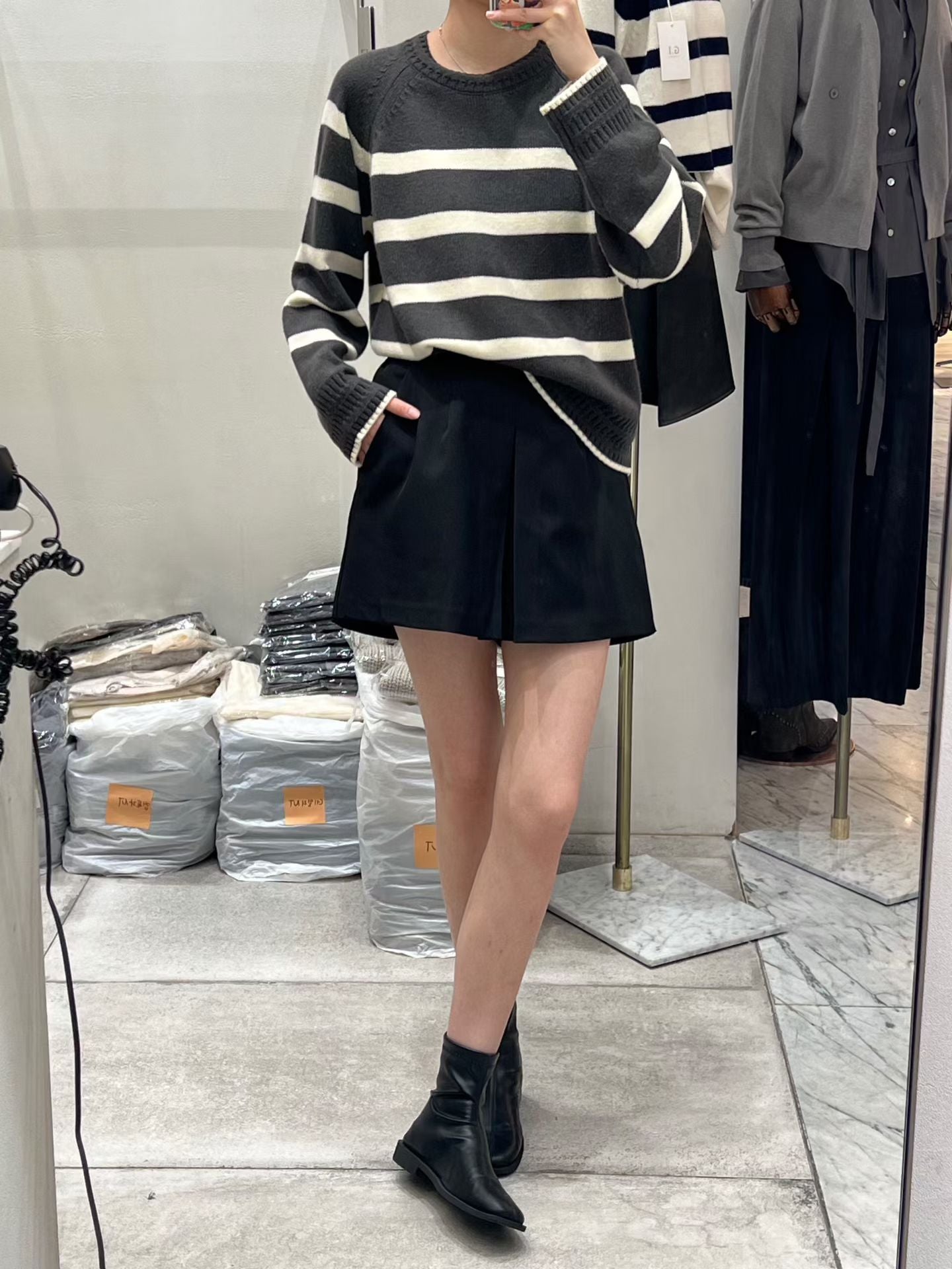 ♡百搭拉格蘭鏤空收邊毛衣♡ (C251131)