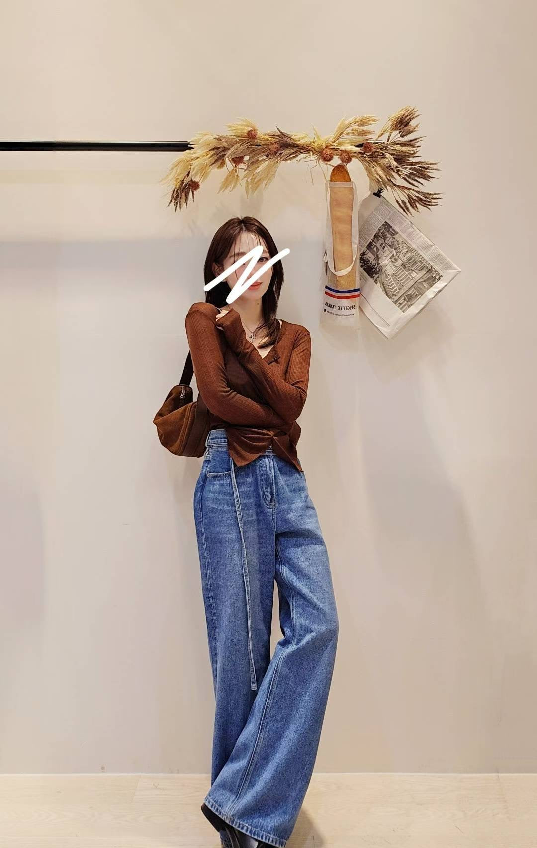 ♡Oni家♡開衩天絲羊毛亨利領T (C251004)