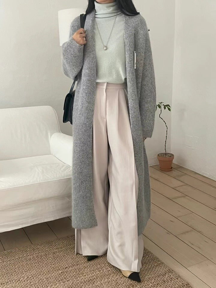 ♡毛料長版柔軟罩衫♡ (C251127)