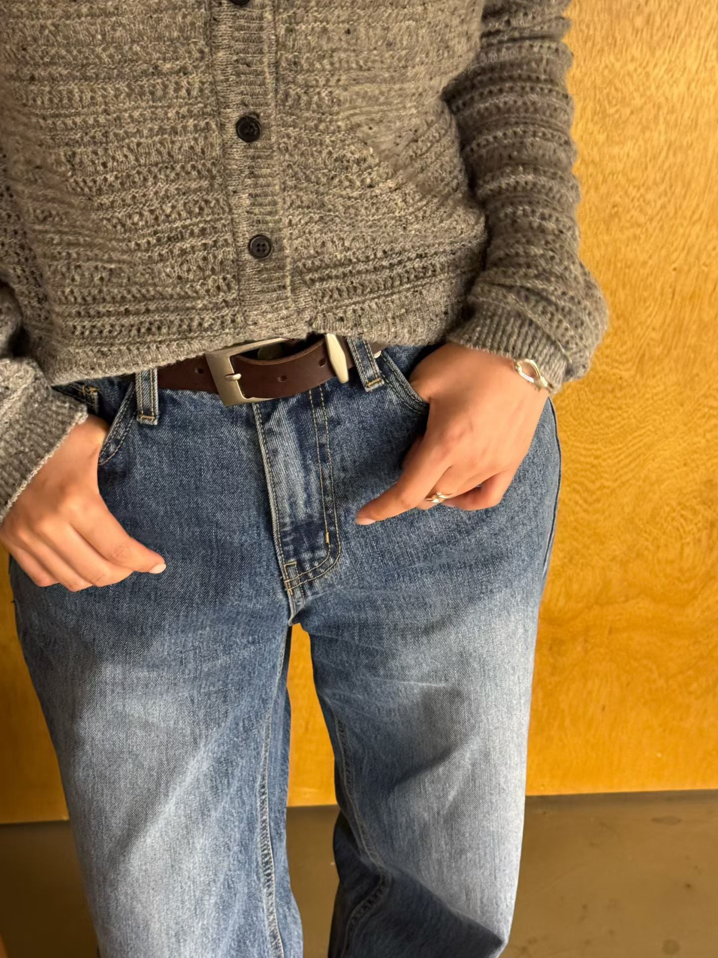 ♡質感鏤空織紋開襟衫♡ (C251263)