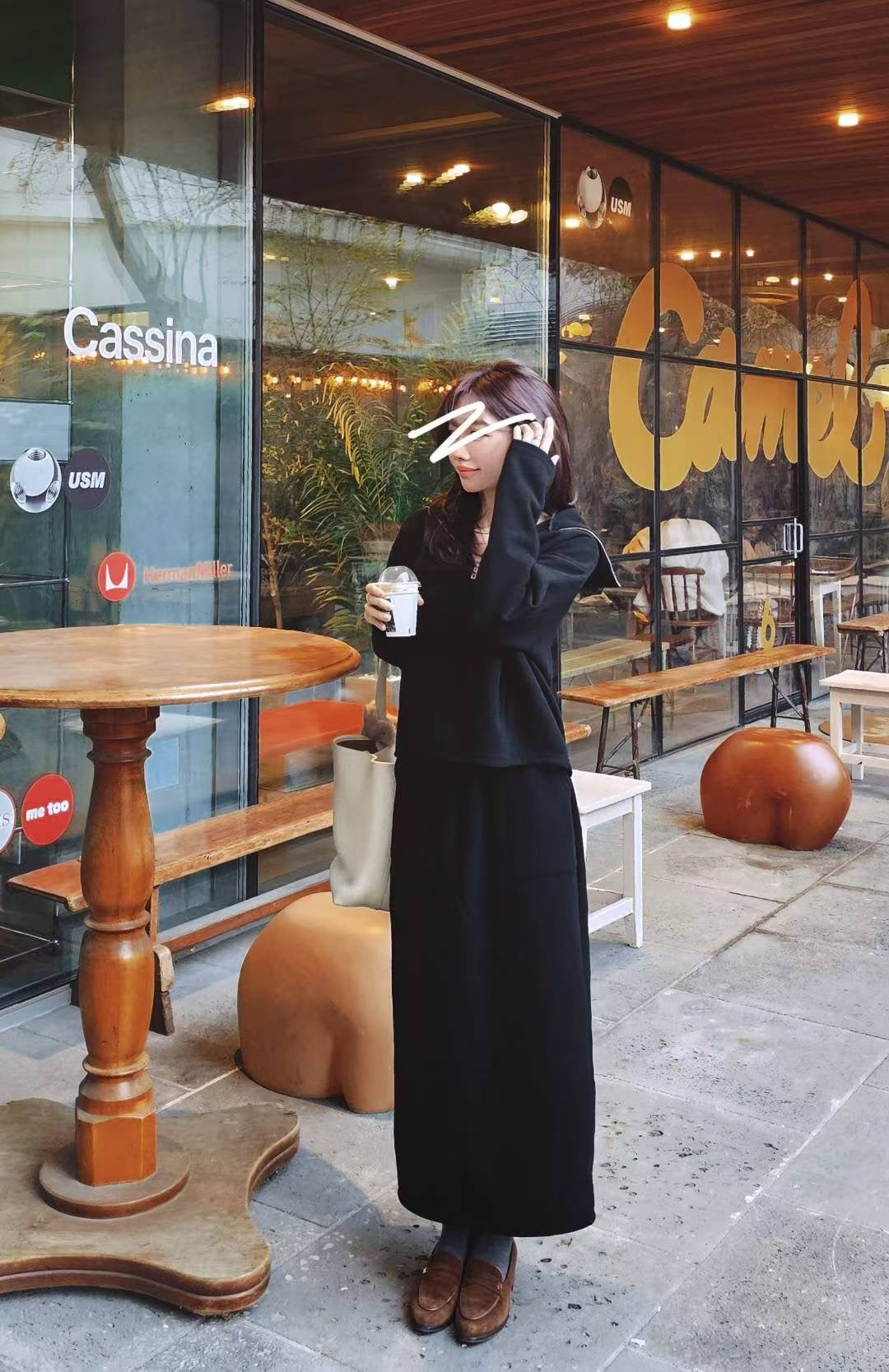 ♡Oni家♡ 質感混羊毛羅馬布拉鍊上衣 (C251287)