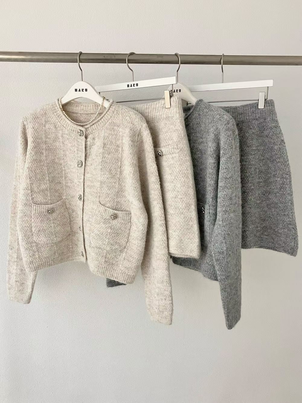 ♡典雅氣質編織兩件式套裝♡ (C251245)