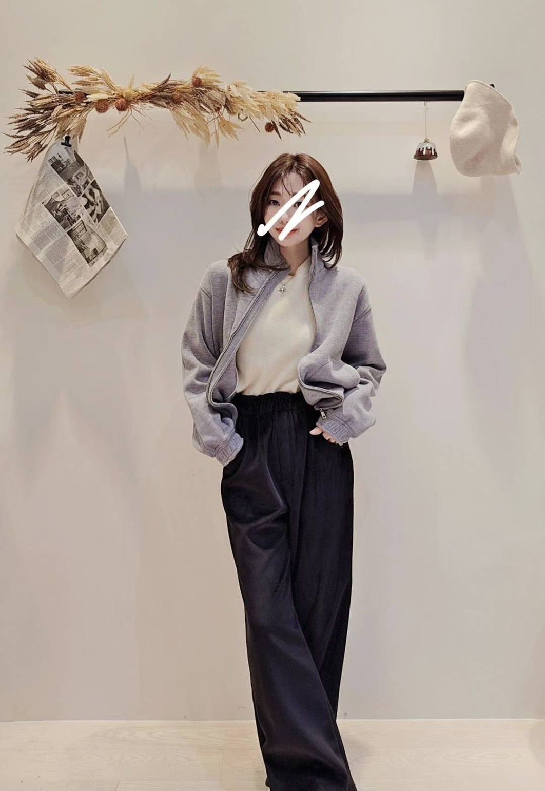 ♡Oni家♡RL風質感燈芯絨冬季夾克 (C251267)