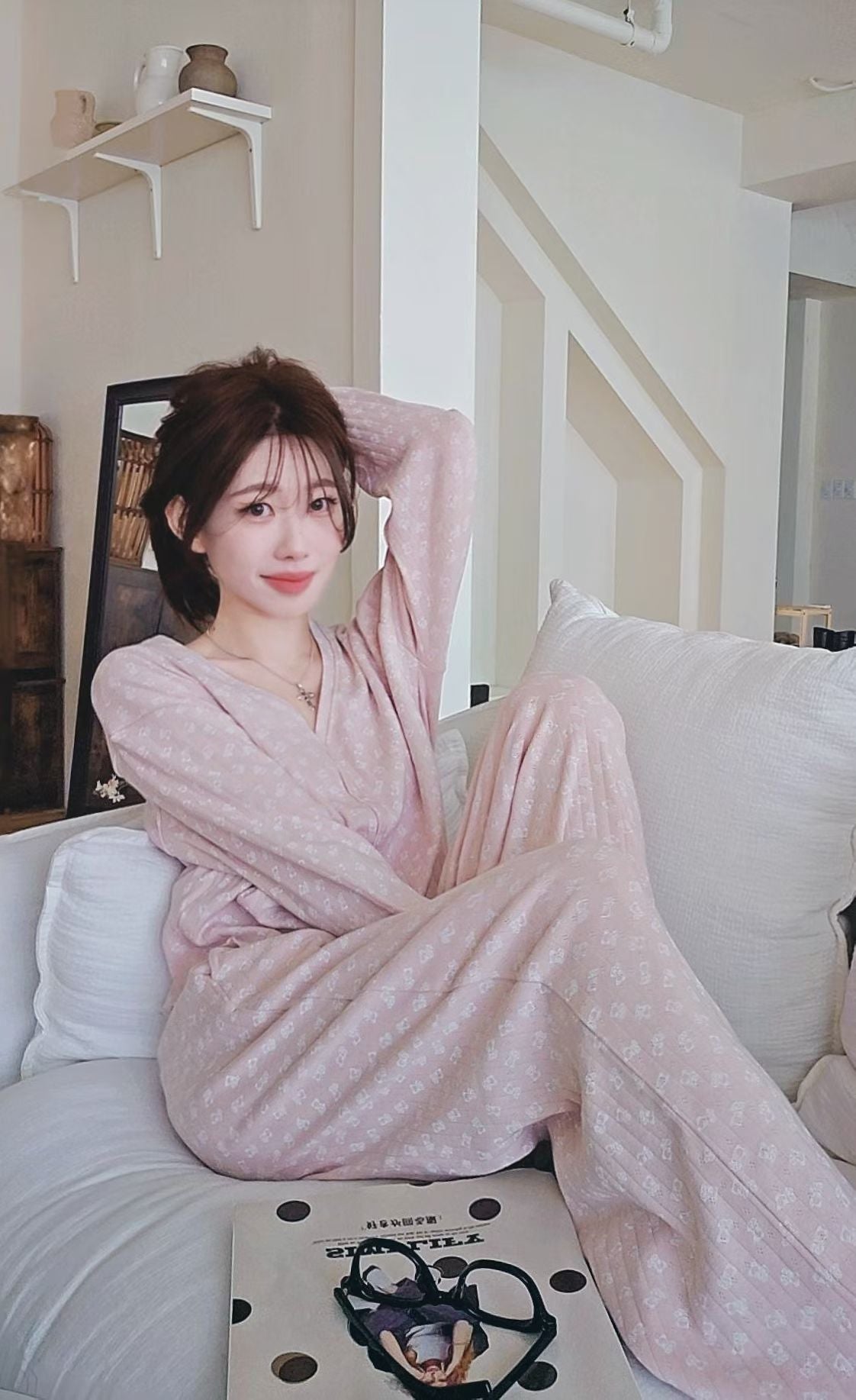 ♡Oni家♡呆萌熊熊居家服套裝 (C260302)