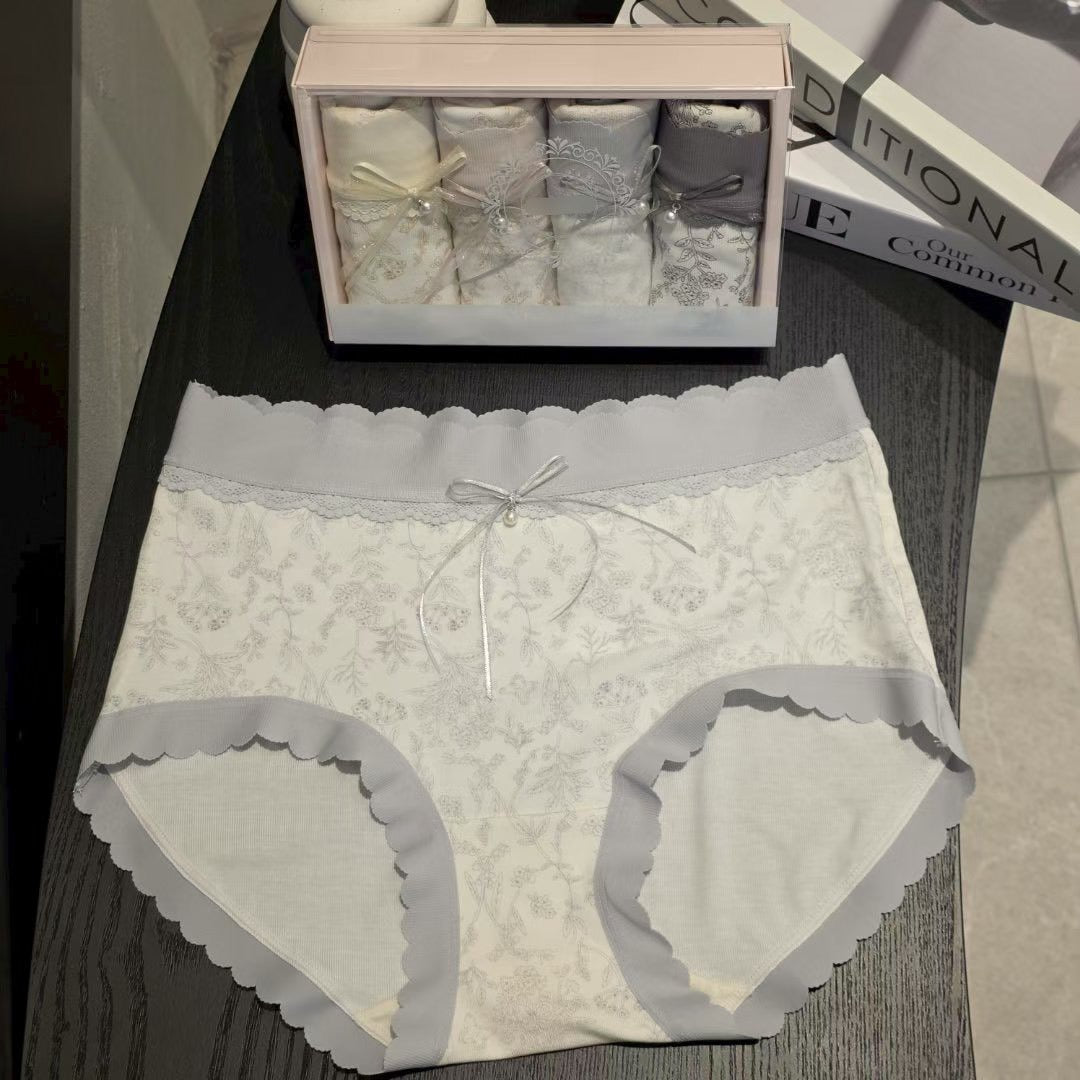 ♡高質感花卉親膚內褲～四件組♡ (C260427)