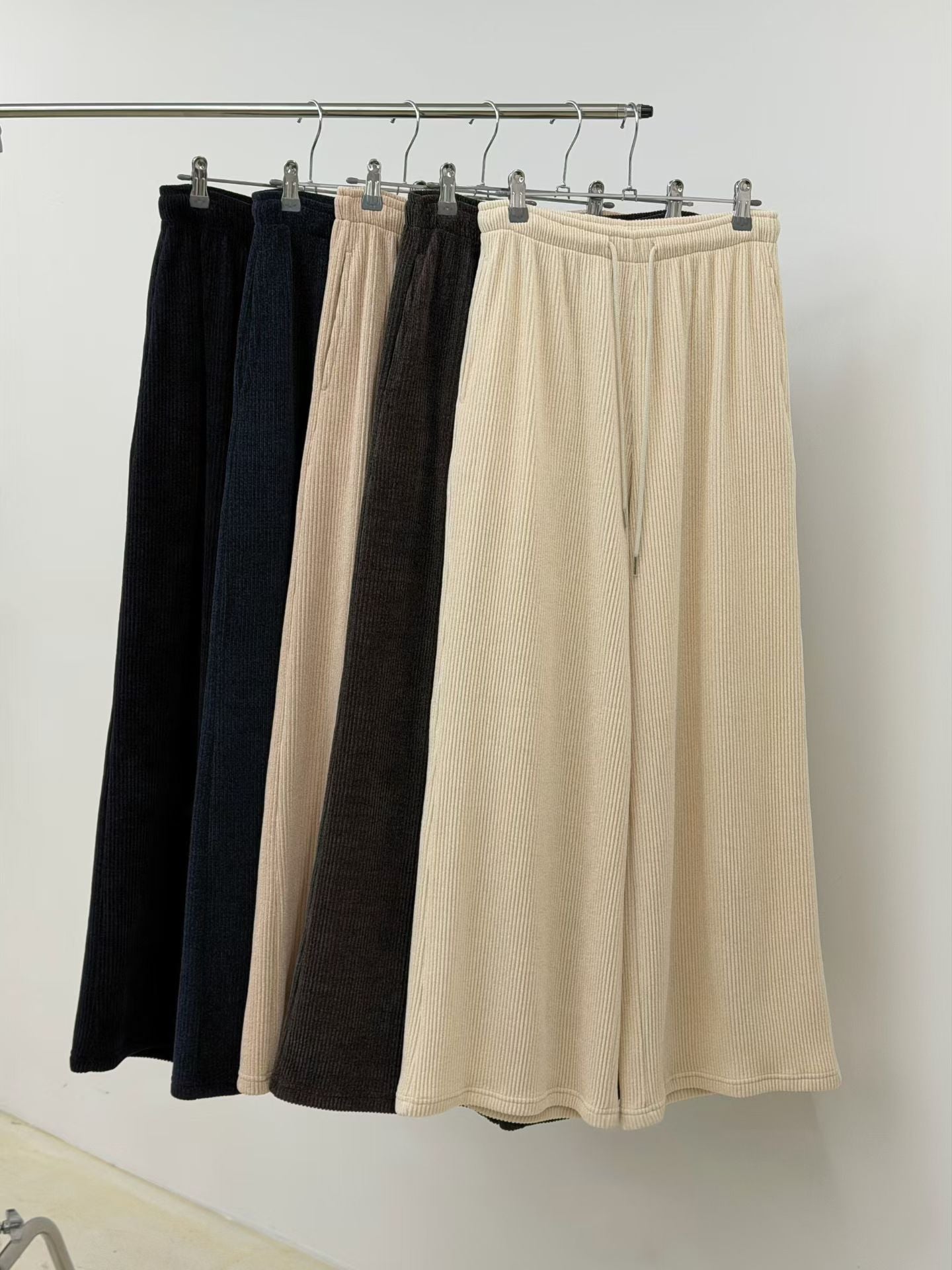 ♡泰迪燈芯絨垂墜寬褲♡ (C251250)