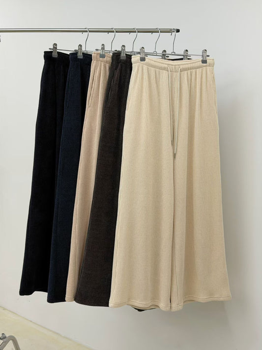 ♡泰迪燈芯絨垂墜寬褲♡ (C251250)