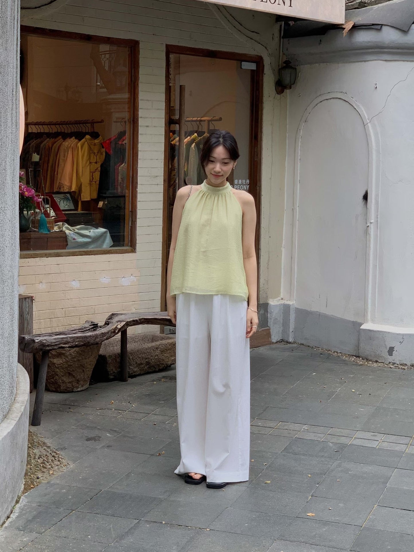 ♡雲感垂墜長腿寬褲♡ (C260631)