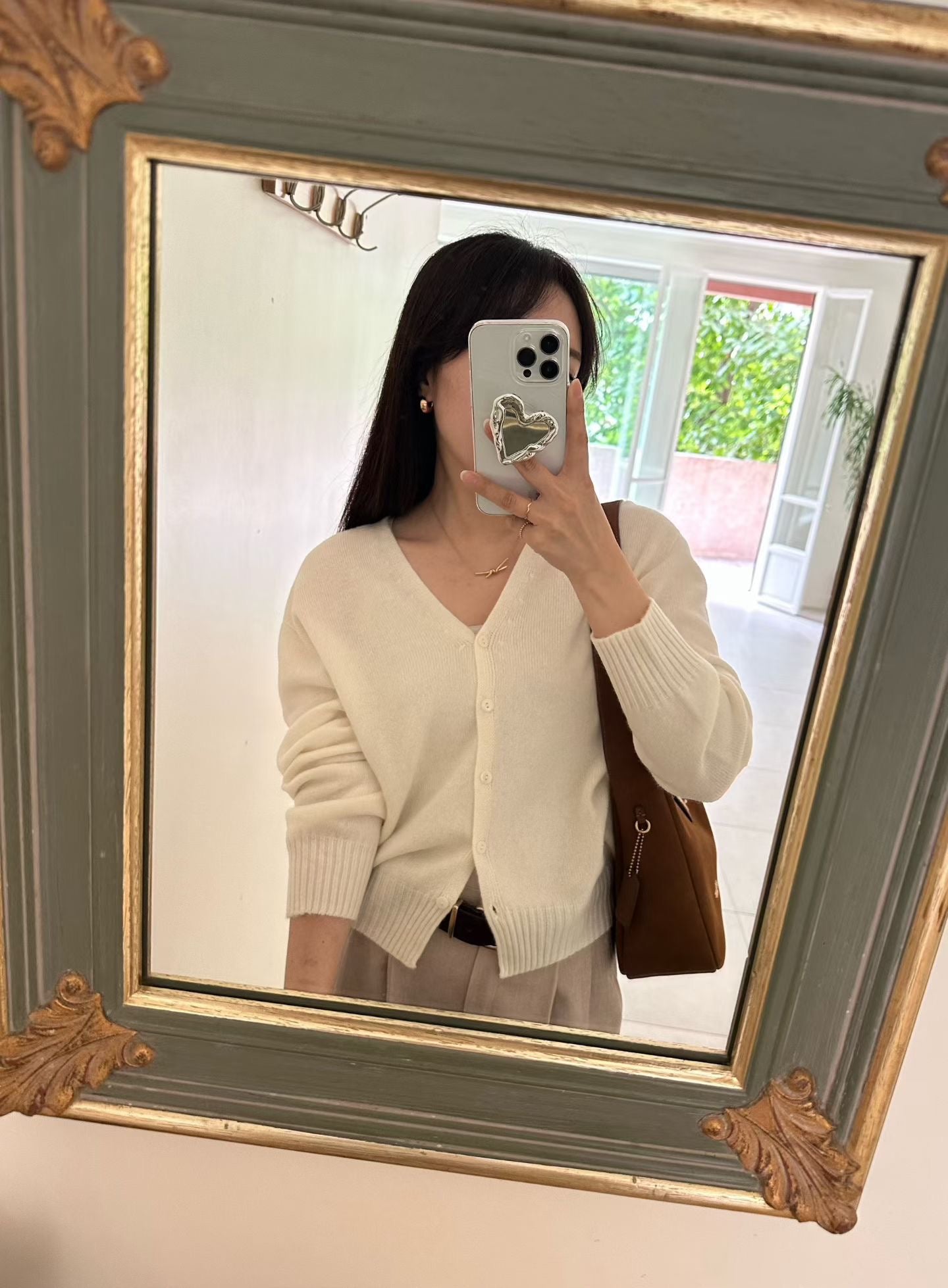 ♡柔軟V領羊毛開衫♡ (C251120)