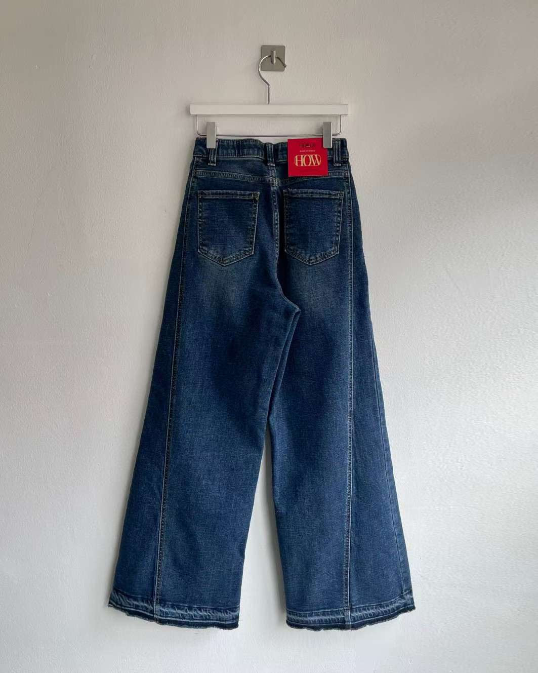 ♡顯瘦側拼接設計刷絨寬褲♡ (C251233)