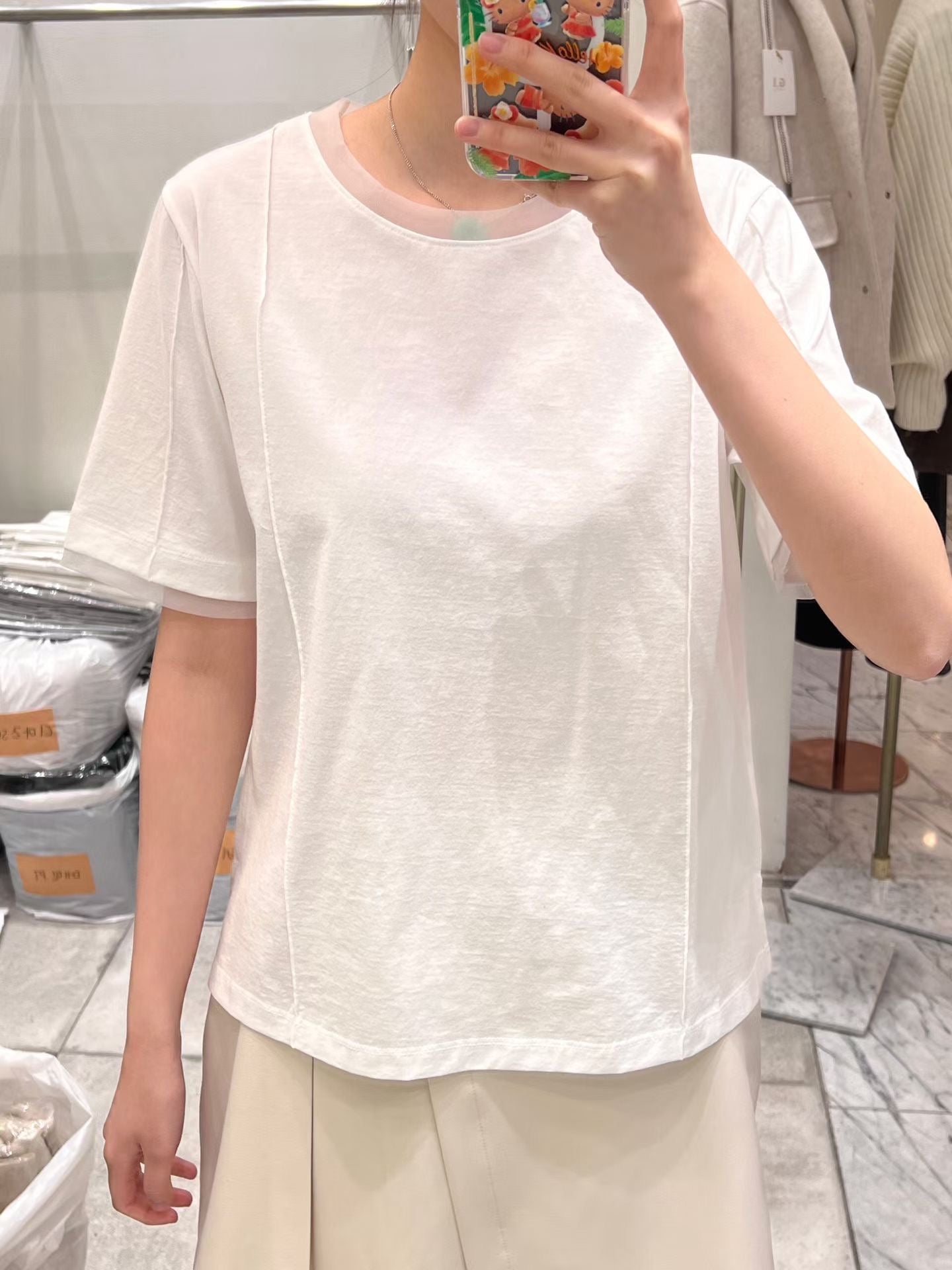 ♡氣質百搭柔滑質感棉T♡ (C260324)
