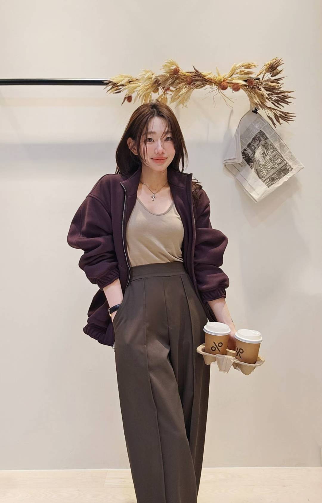 ♡Oni家♡RL風質感燈芯絨冬季夾克 (C251267)