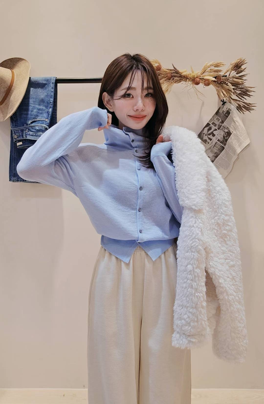 ♡Oni家♡兩穿寶寶羊駝毛針織毛衣 (C251204)