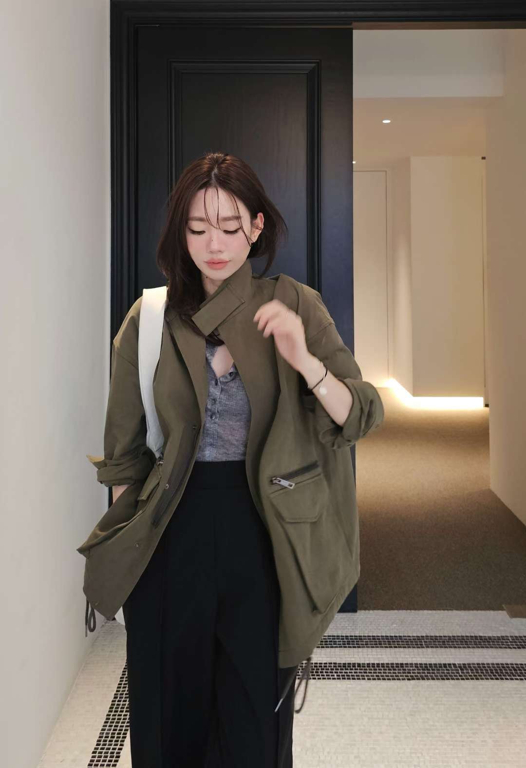 ♡Oni家♡簡單俐落的工裝夾克外套 (C251051)