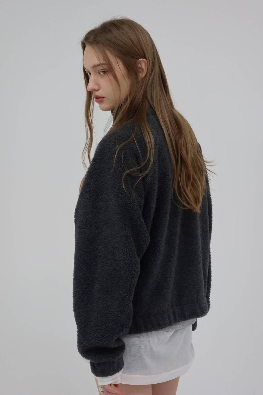 ♡保暖羊羔絨立領外套♡ (C251139)