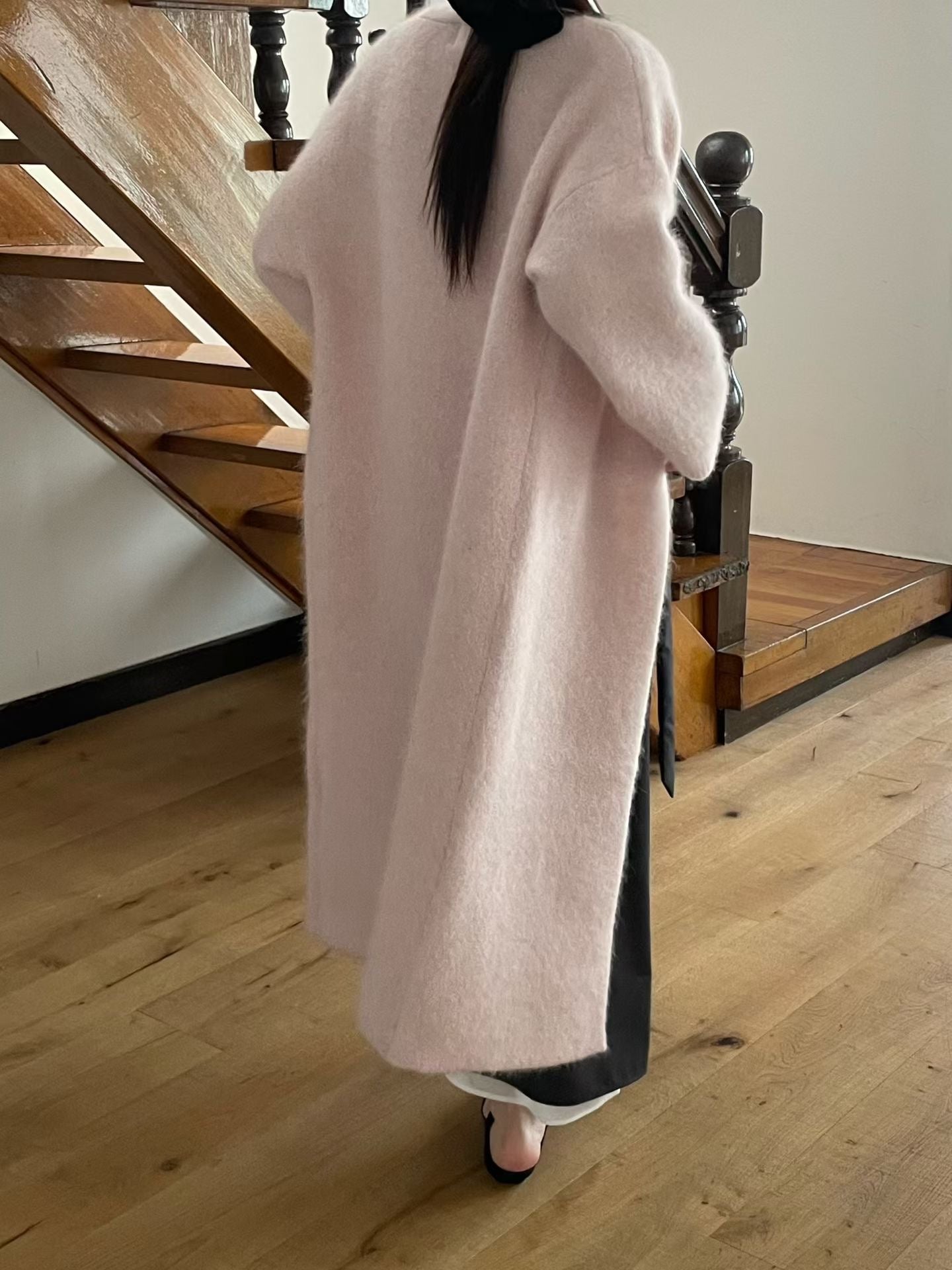 ♡毛料長版柔軟罩衫♡ (C251127)