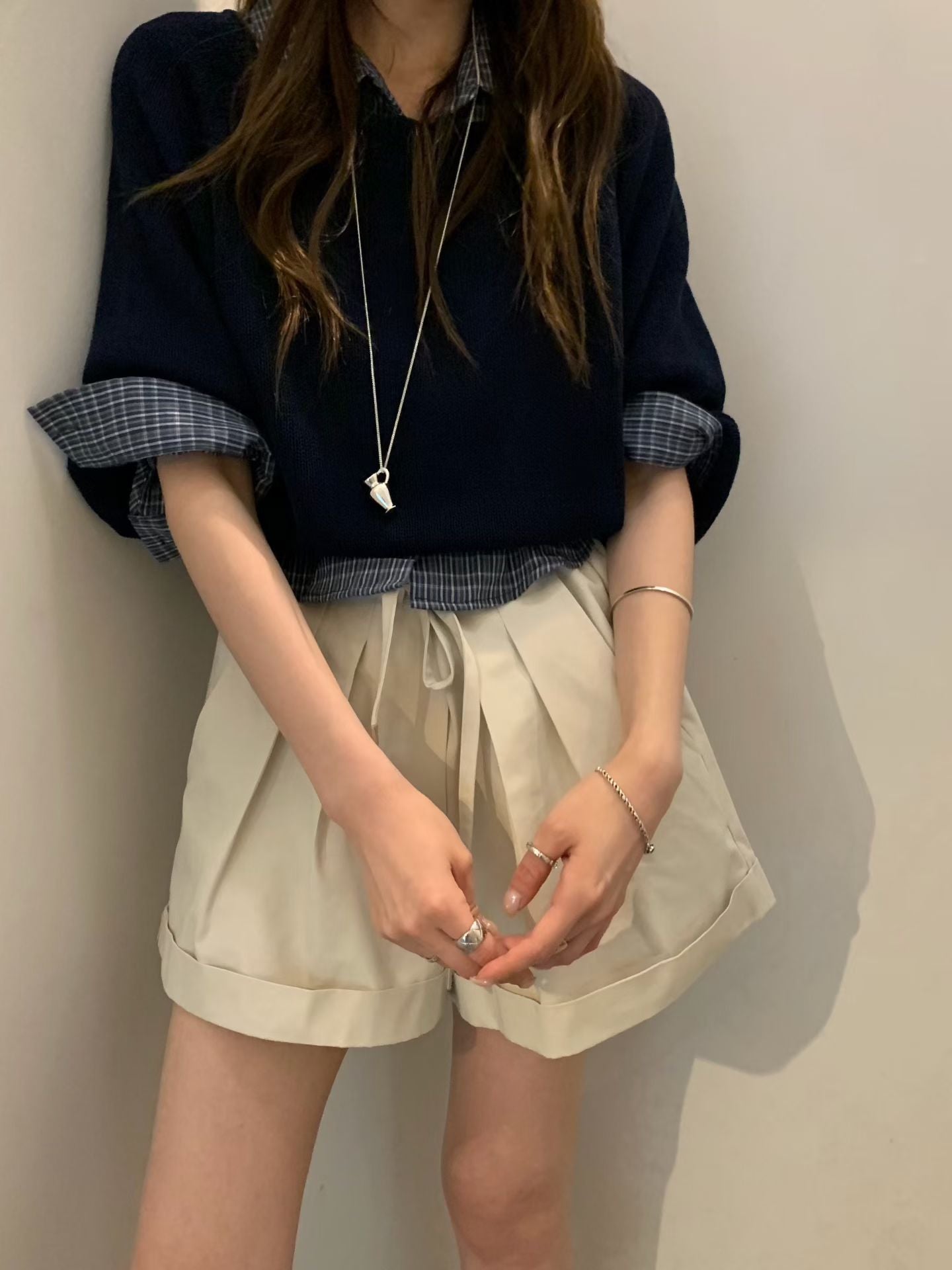 ♡法式奶油感慵懶針織上衣♡ (C260655)