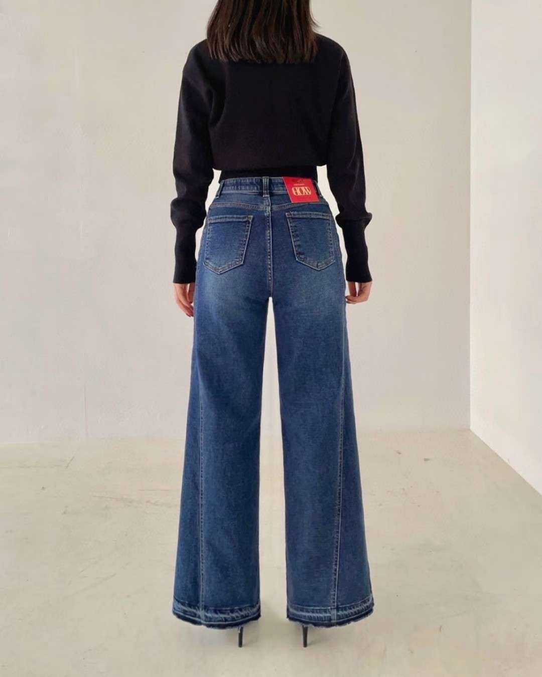 ♡顯瘦側拼接設計刷絨寬褲♡ (C251233)