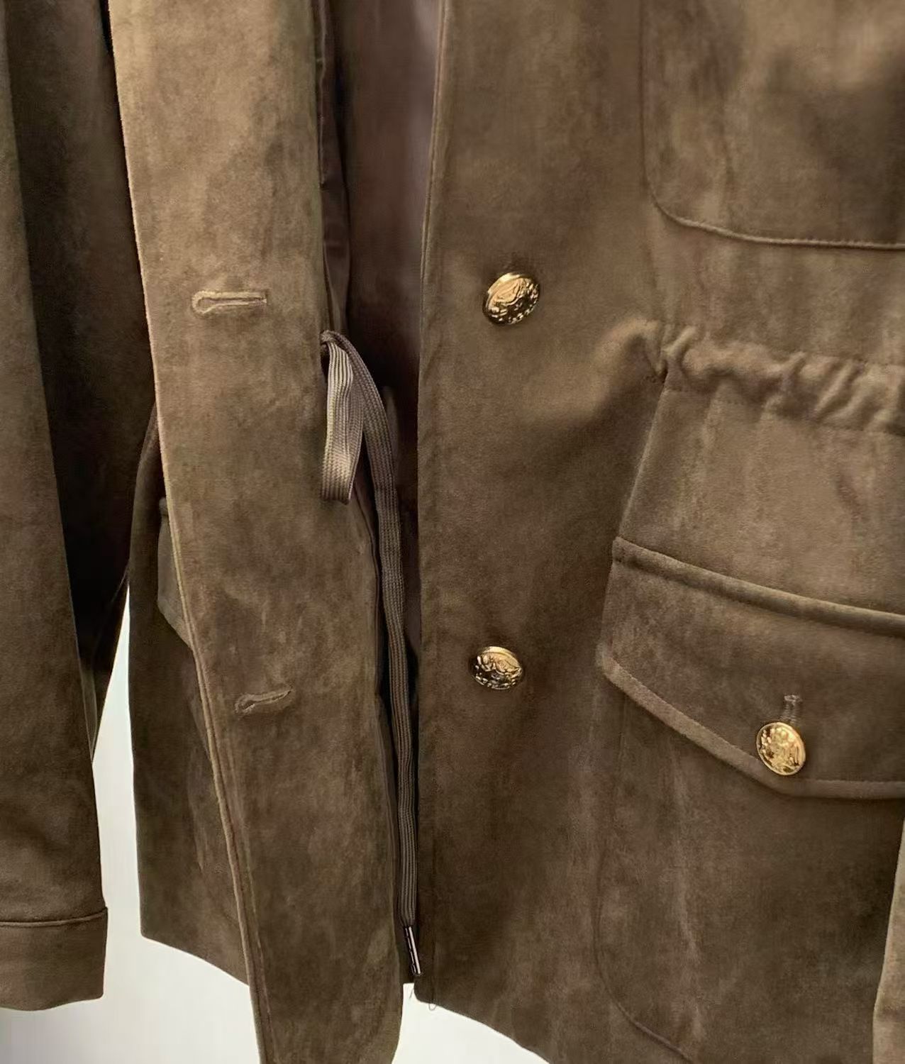 ♡都會軍裝麂皮感外套♡ (C251015)