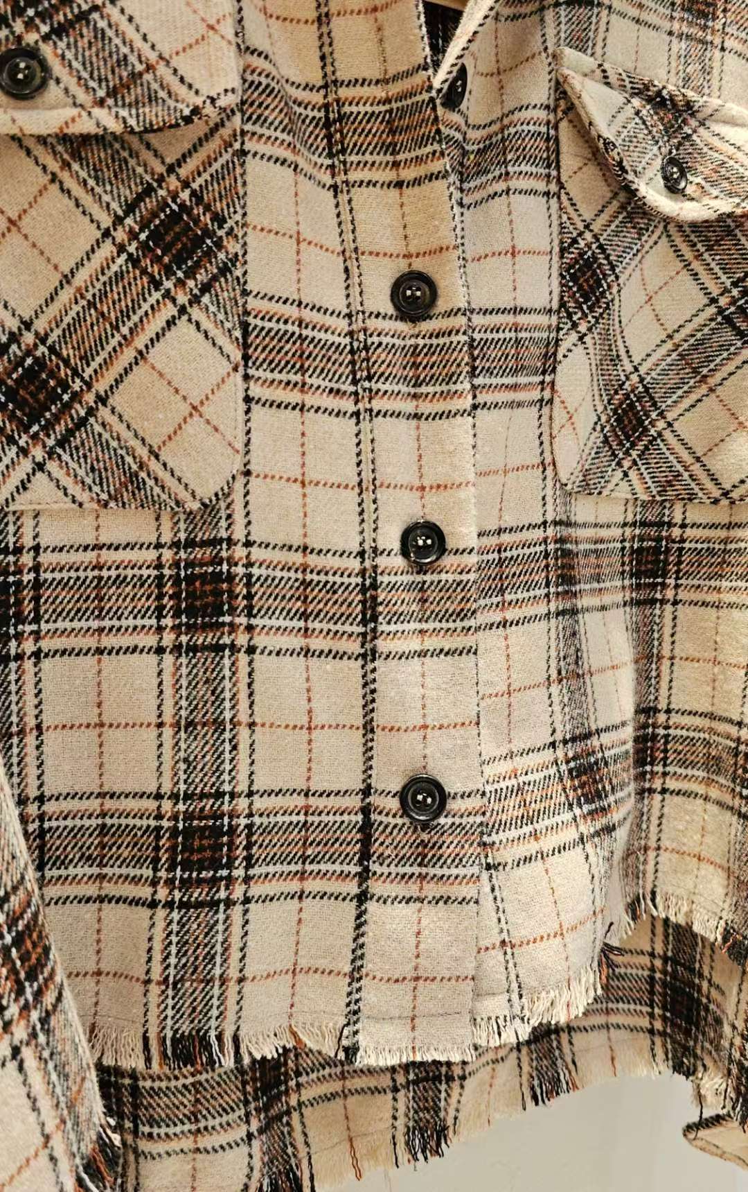 ♡Oni家♡時髦英倫風格紋襯衫 (C251153)