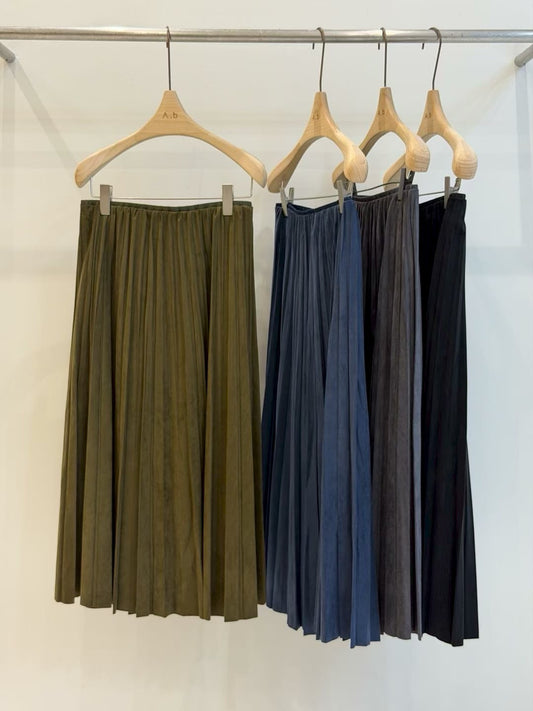 ♡霧絨顯瘦質感百褶裙♡ (C251160)