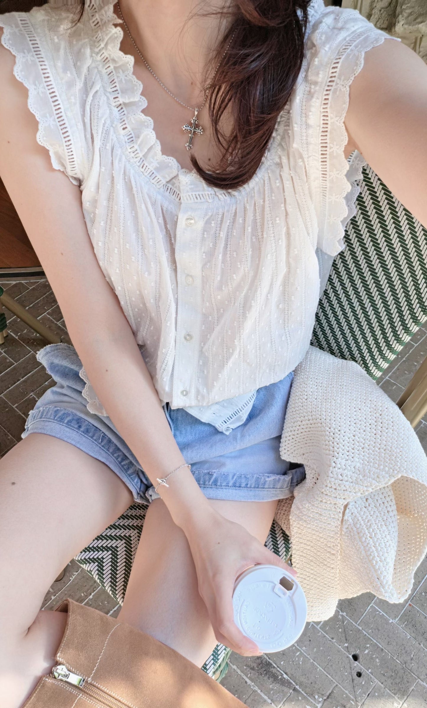 ♡Oni家♡浪漫法式蕾絲背心 (C260606)