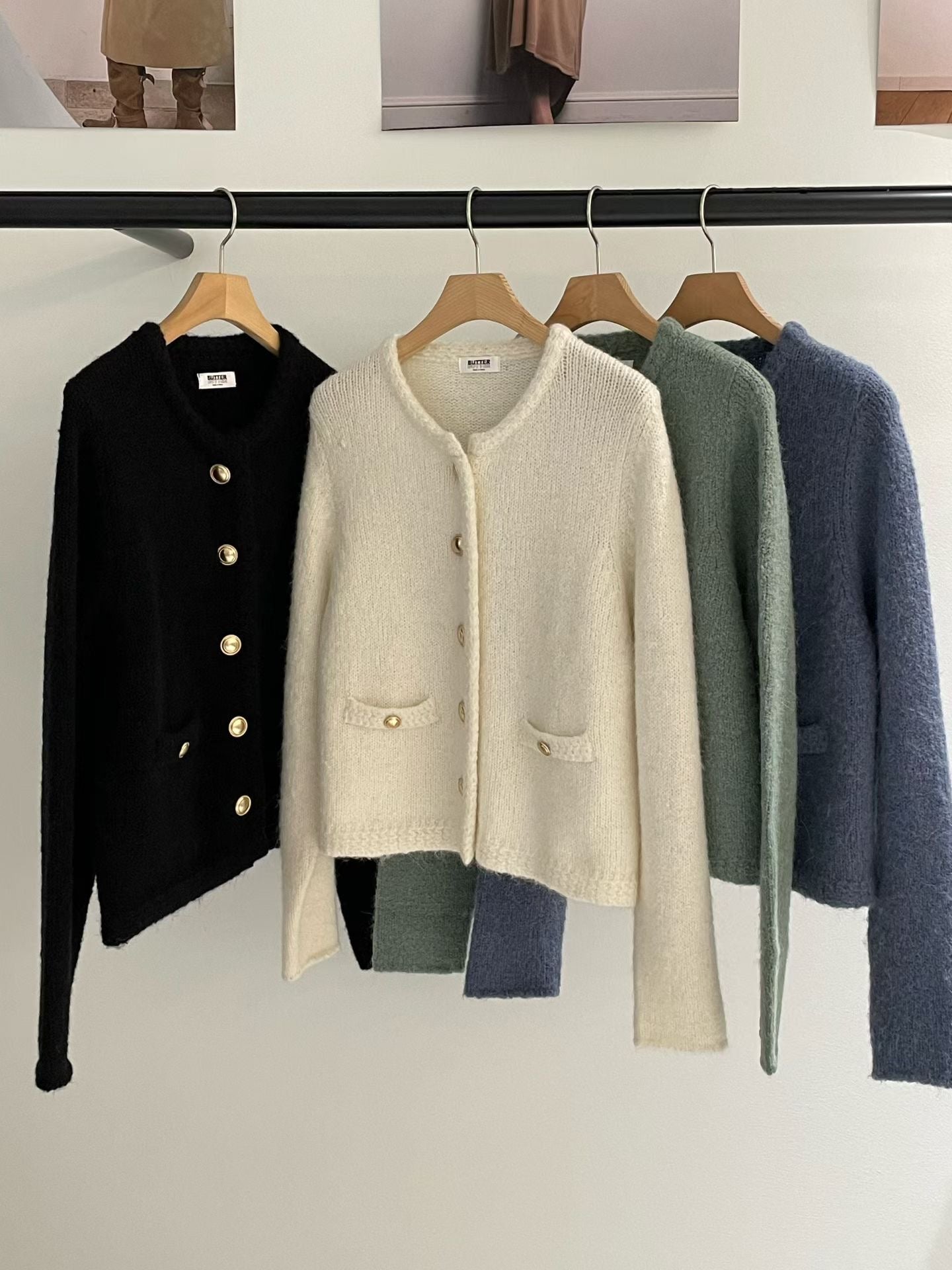 ♡高級混紡小香風開衫外套♡ (C251006)