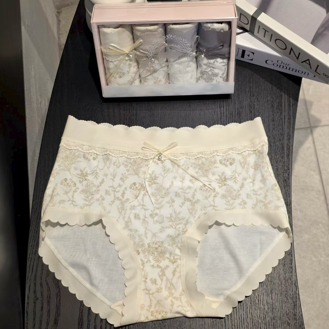 ♡高質感花卉親膚內褲～四件組♡ (C260427)