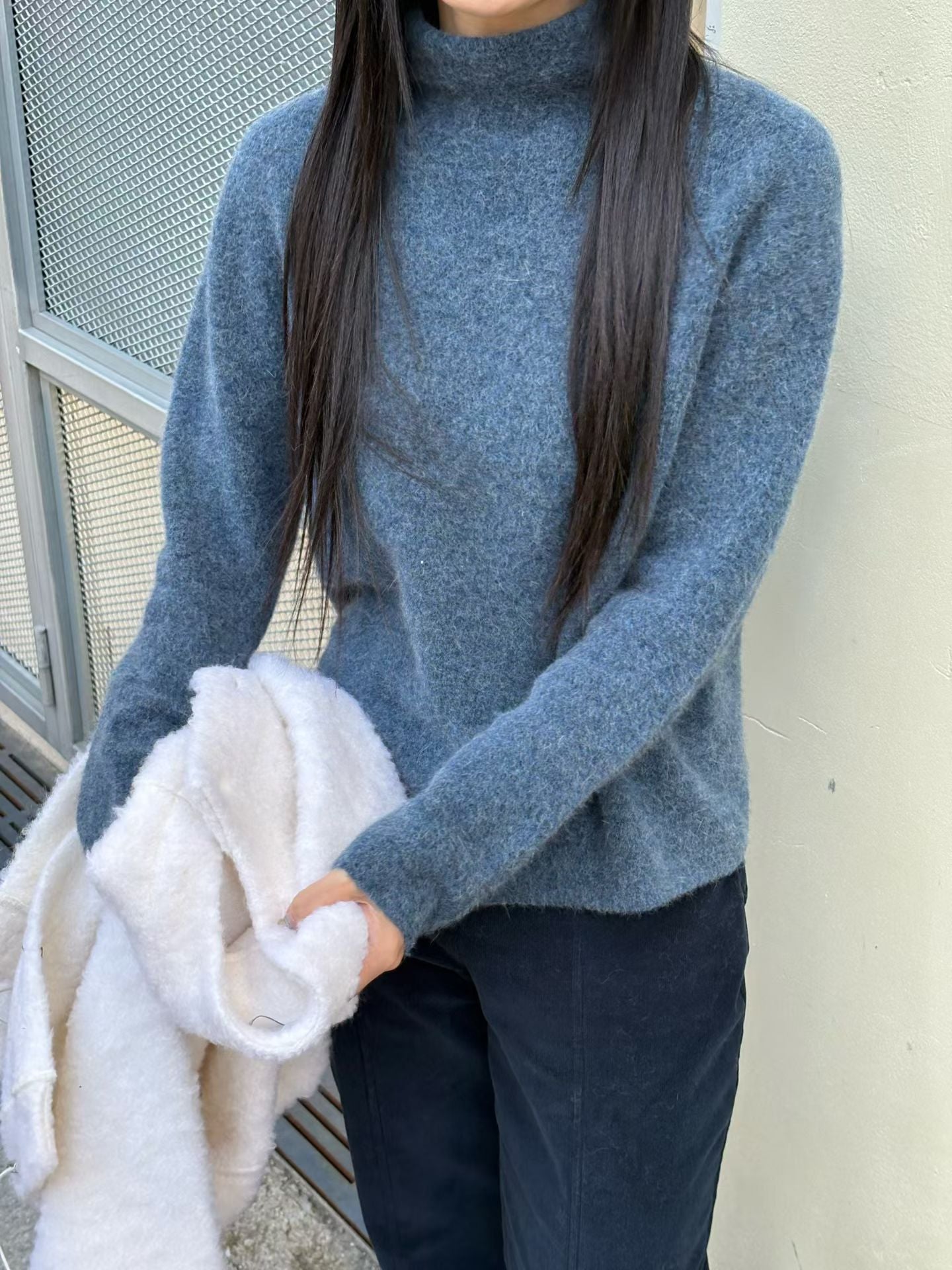 ♡ 空氣絨暖感立領毛衣♡ (C251278)