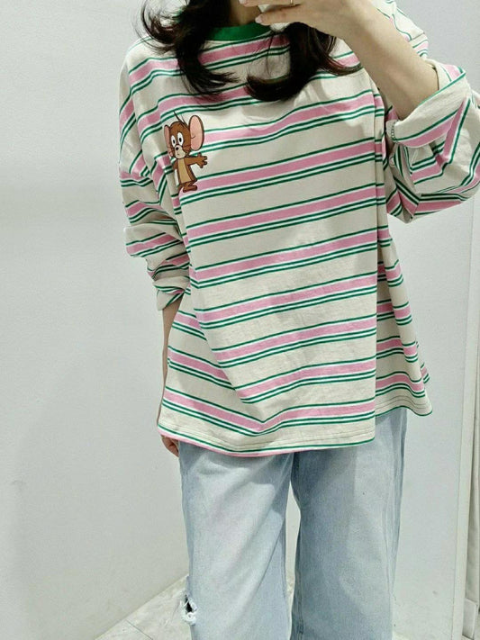♡Disney Jerry條紋Tee♡ (C250556)