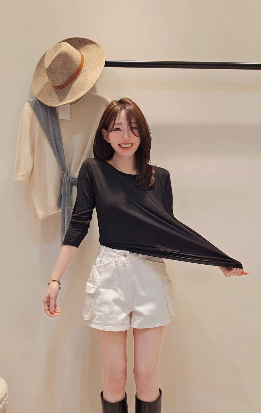 ♡Oni家♡萬能基礎天絲羊毛T (C251001)