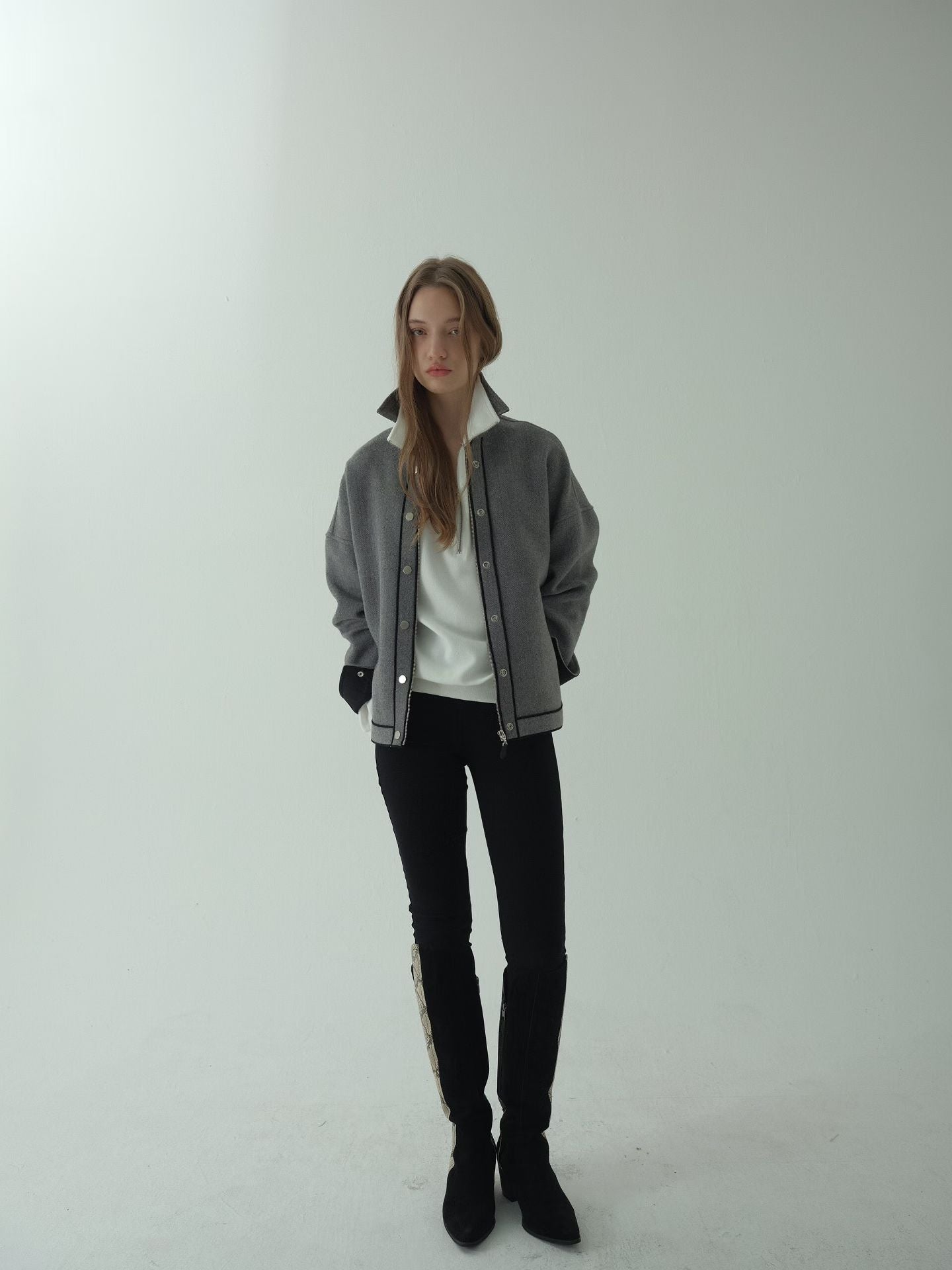 ♡超美大牌感立體線條襯衫外套♡ (C251138)