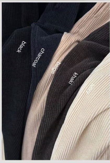 ♡泰迪燈芯絨垂墜寬褲♡ (C251250)