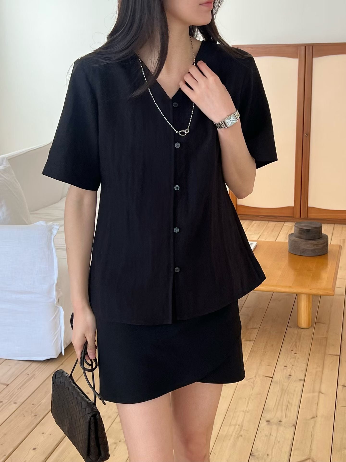 ♡立體打褶雙面收腰上衣♡ (C260411)