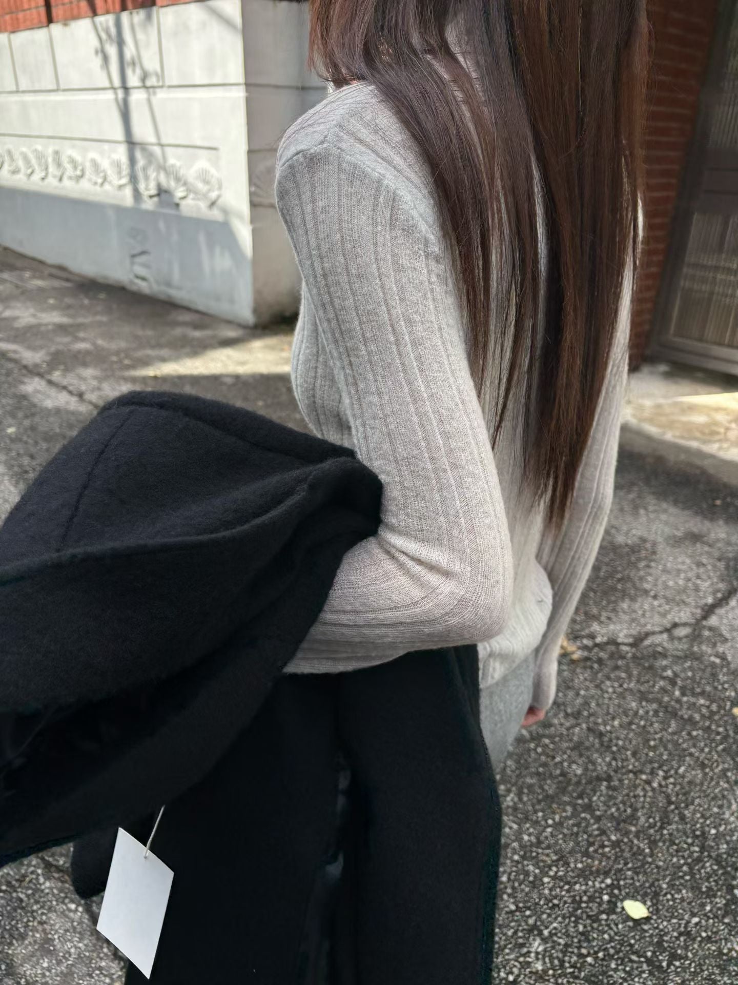 ♡奢柔精織立領修身打底上衣♡ (C251264)