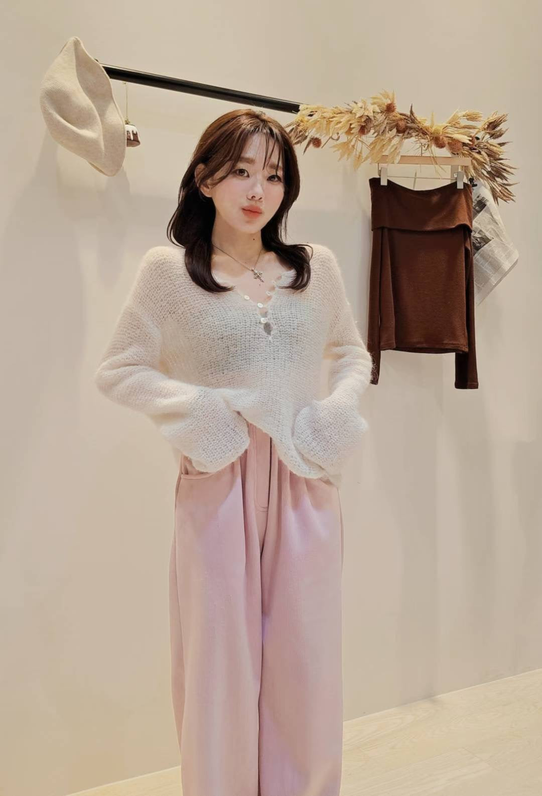 ♡Oni家♡休閒長腿加絨燈芯絨褲 (C251261)