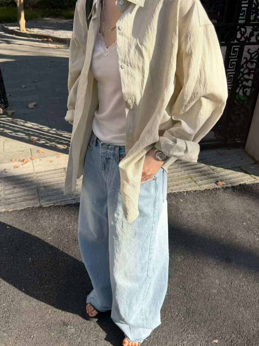 ♡百搭V領蕾絲內搭背心♡ (C260560)
