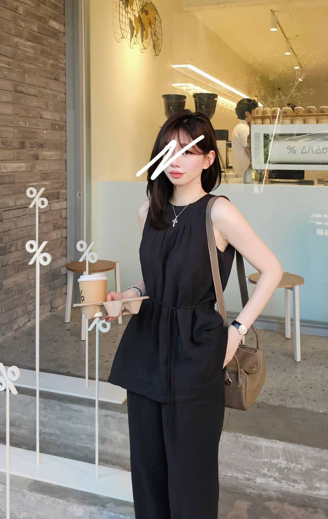 ♡Oni家♡TheRow風仿絲莫代爾無袖上衣 (C250957)