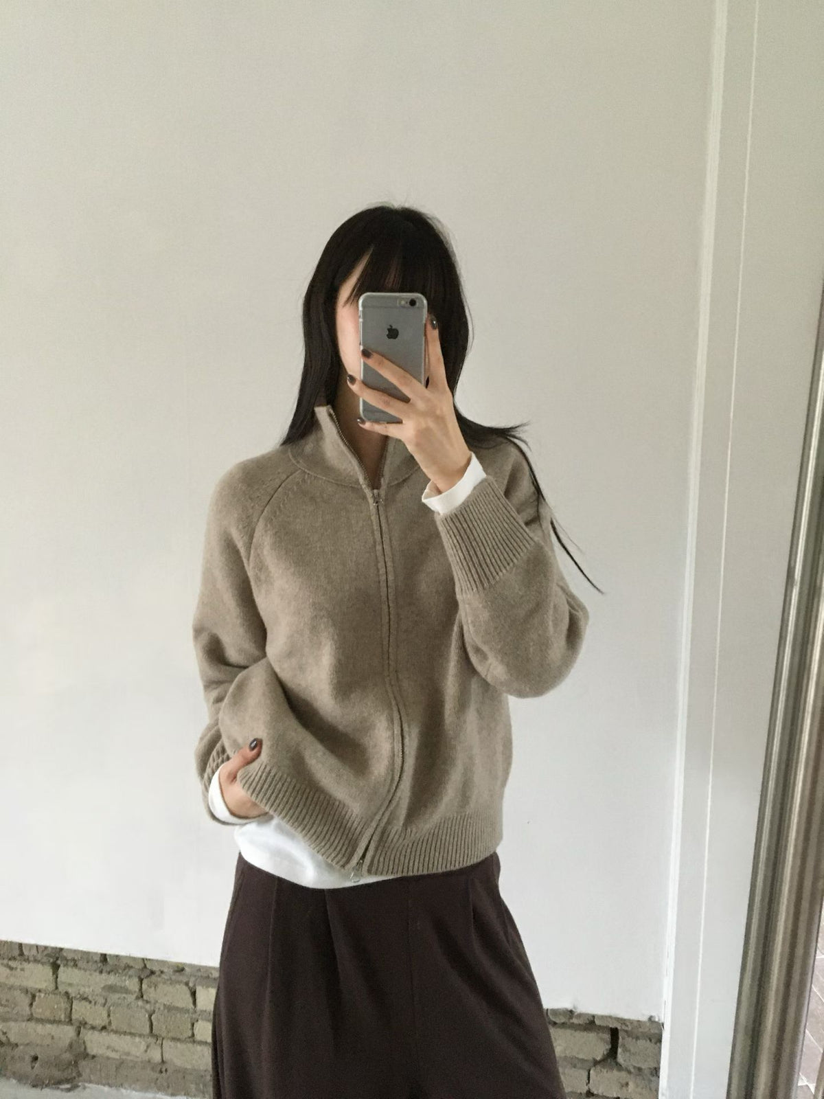 ♡極簡立領高質感針織夾克♡ (C261041)