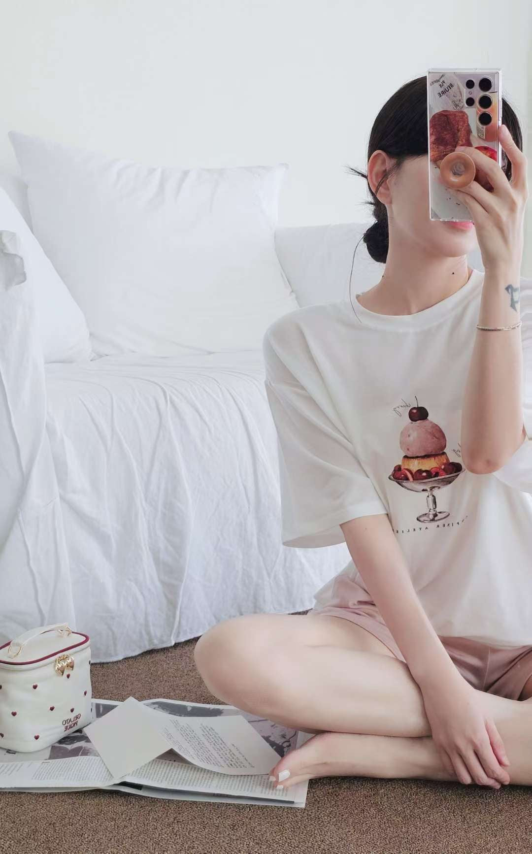 ♡Oni家♡宅在家天絲居家服套裝 (C250801)