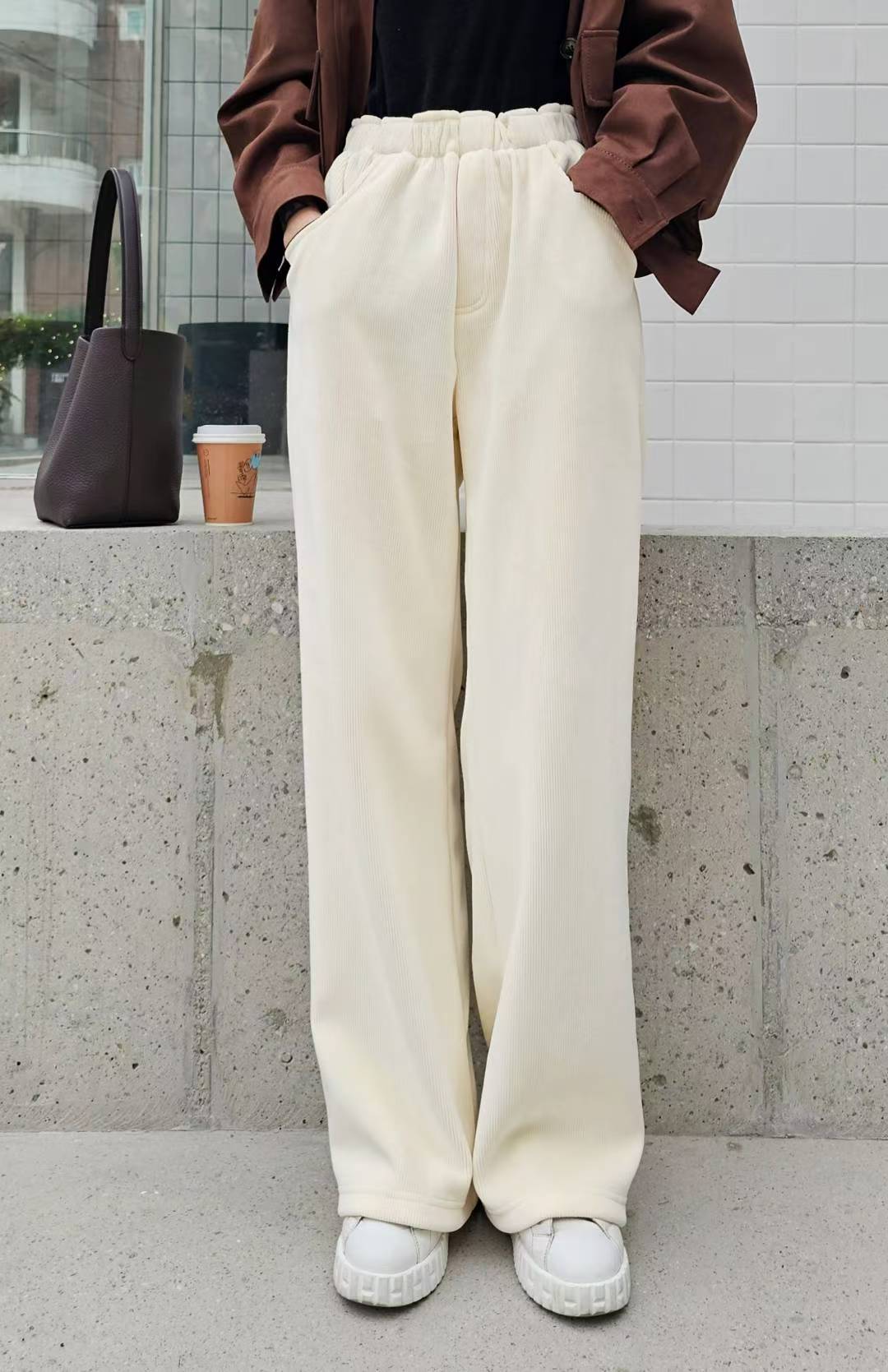 ♡Oni家♡休閒長腿加絨燈芯絨褲 (C251261)