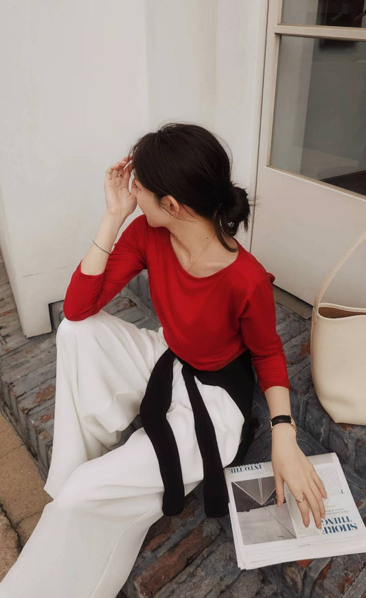 ♡Oni家♡萬能基礎天絲羊毛T (C251001)