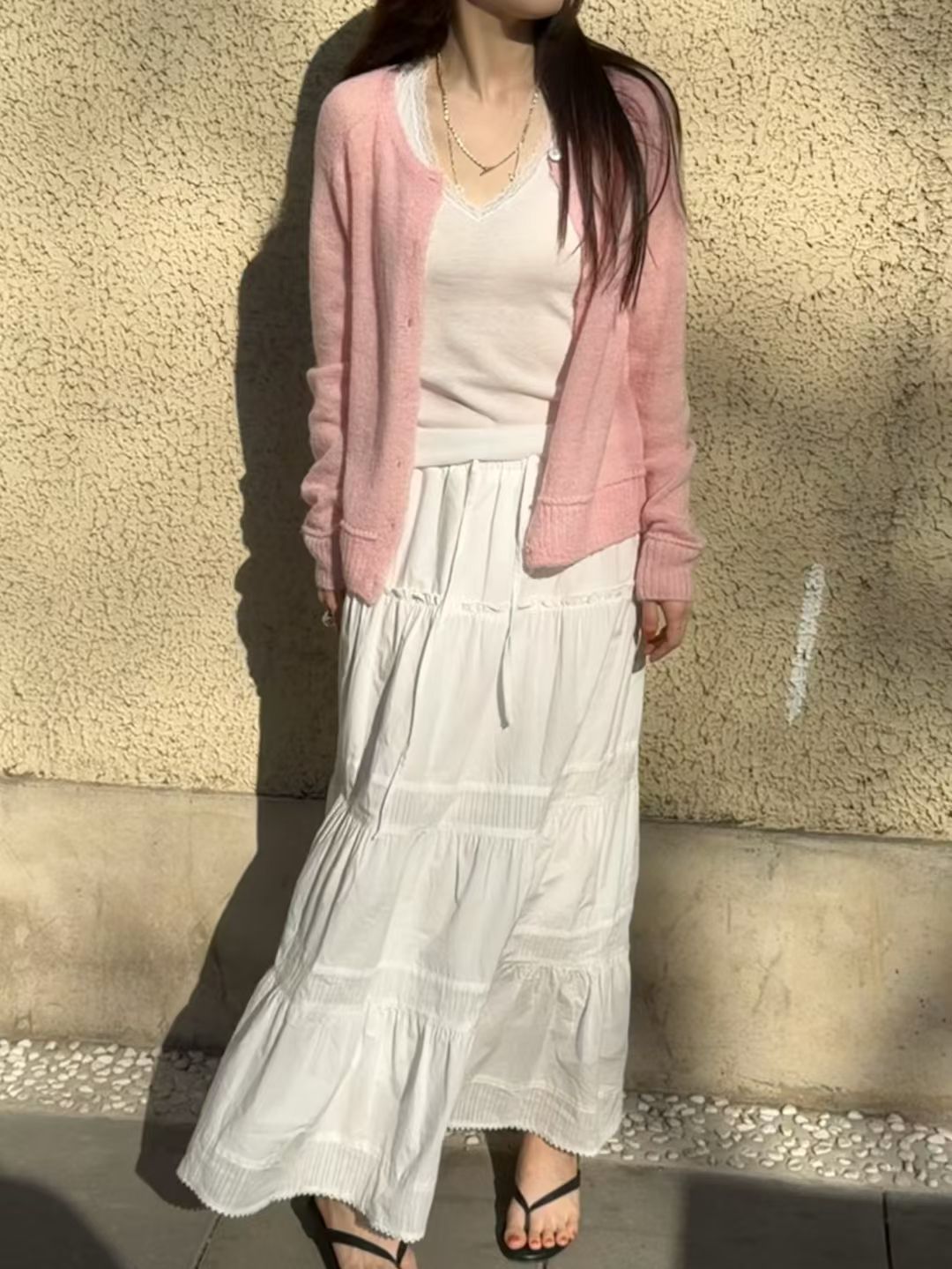 ♡百搭V領蕾絲內搭背心♡ (C260560)