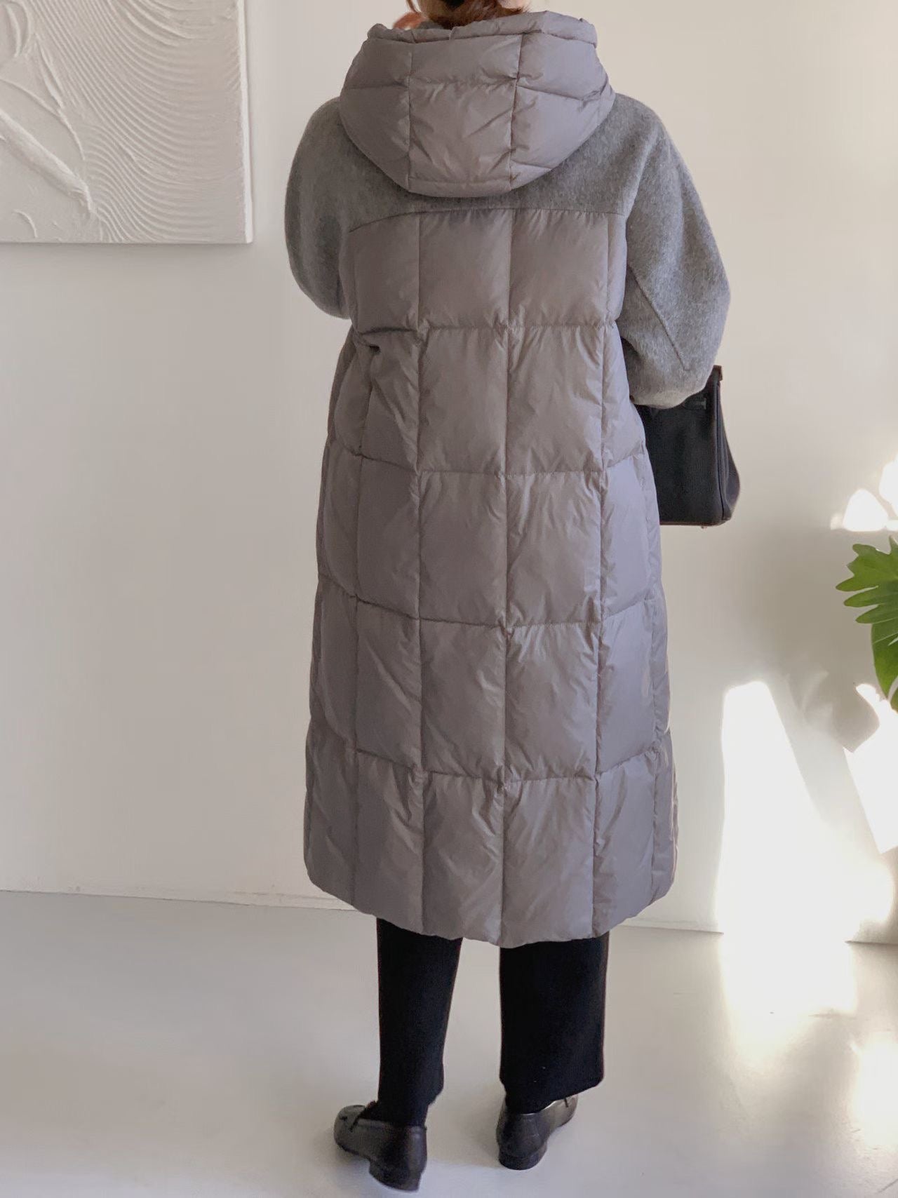 ♡極暖雙材質立體拼接羽絨外套♡ (C251268)